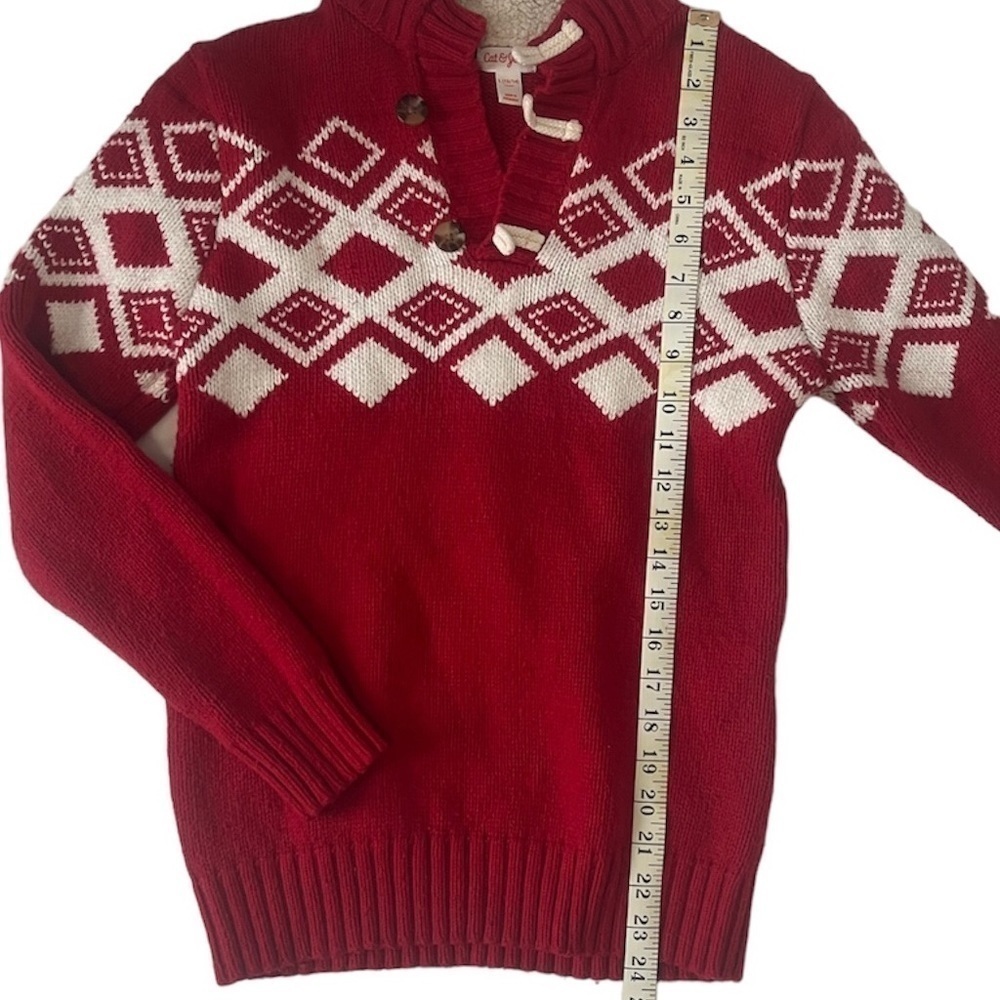 Cat and Jack Sweater  Red Size L(12/14) New Without Tag - Picture 6 of 8